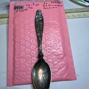 Decorative Silver Souvenir Spoon